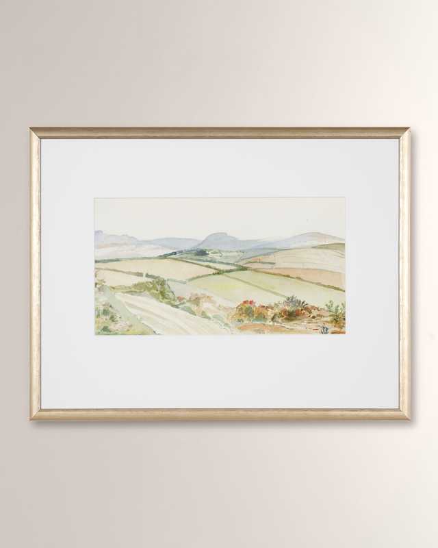 "Mountain Valley II" Framed Giclee on Paper, 27" x 19"